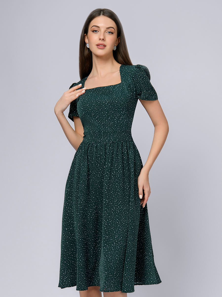 

Платье женское 1001dress 0102222 зеленое 42 RU, 0102222