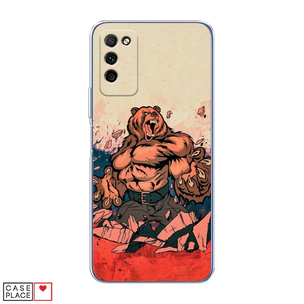

Чехол Awog "Медведь с флагом РФ" для Honor 30 Lite