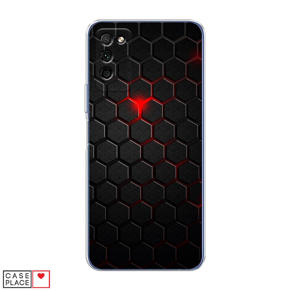 

Чехол Awog "Фон соты красные" для Honor 30 Lite