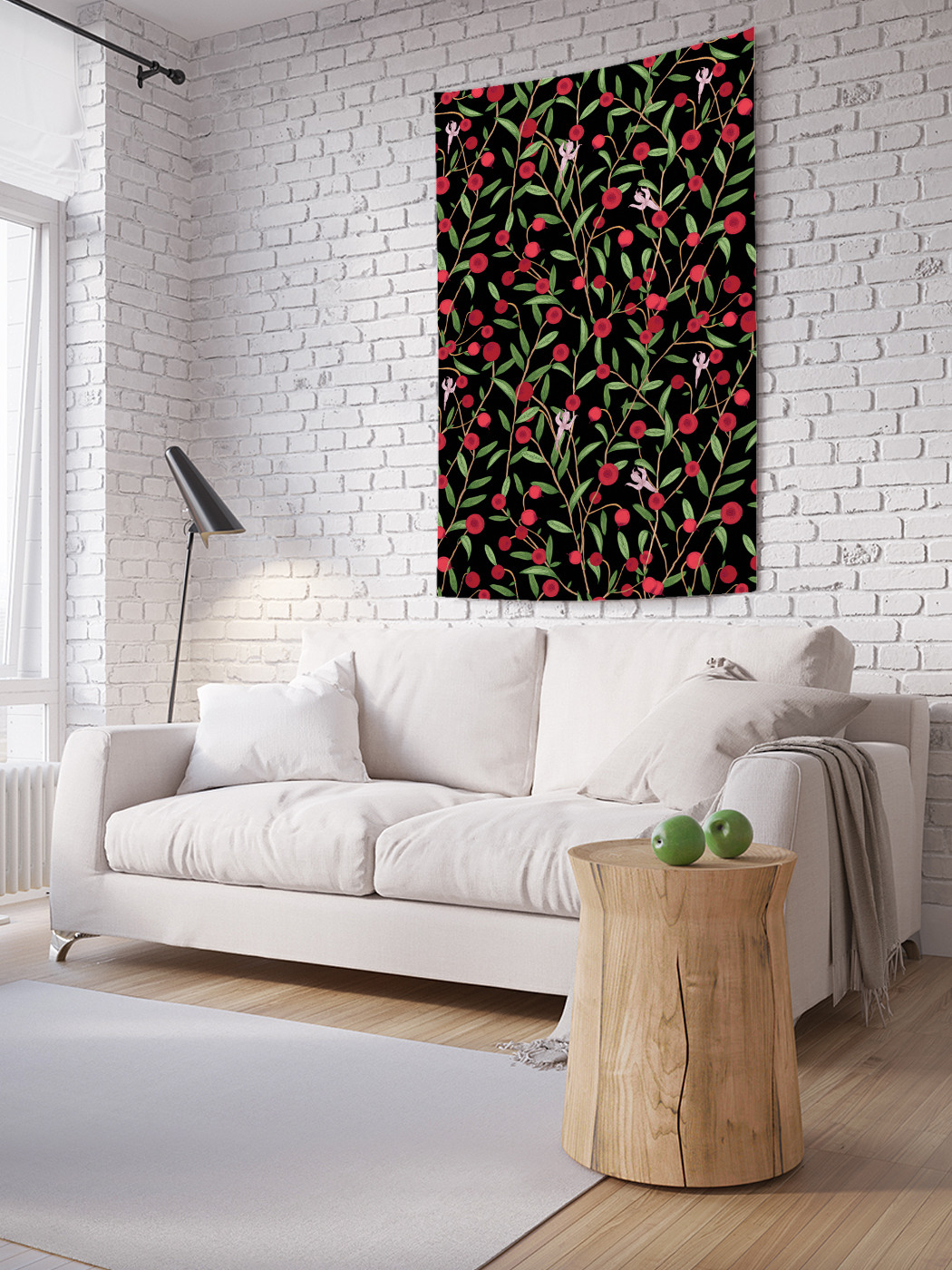 

Вертикальное фотопанно на стену JoyArty Ночная клюква 150x200 см, Ночная клюква
