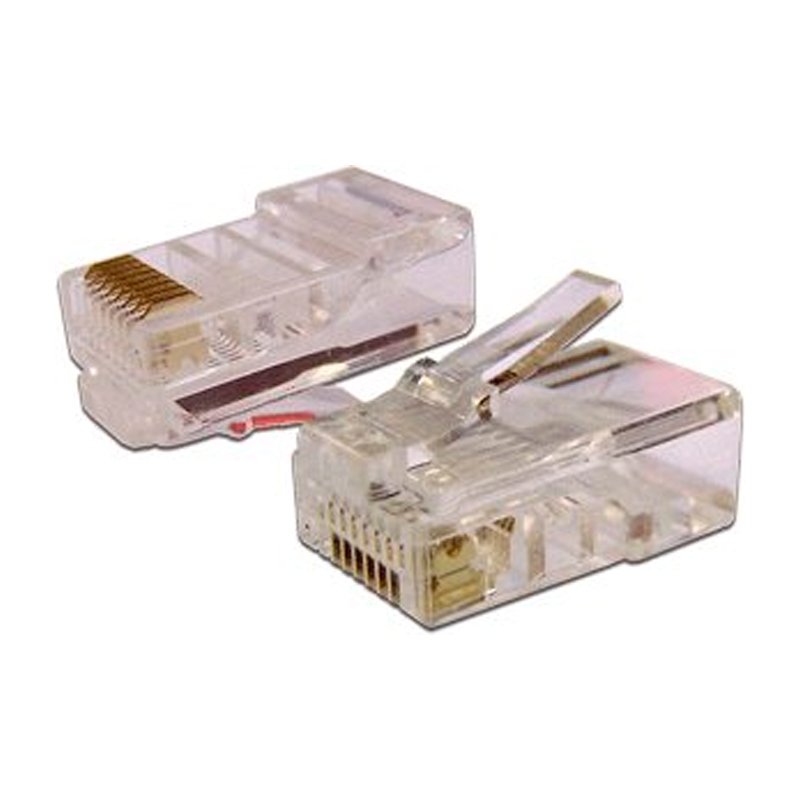 Коннектор TWT RJ-45 без разъемов м  прозрачный