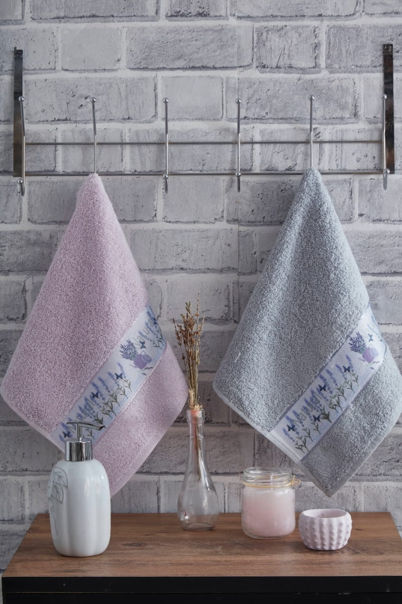 

Набор Полотенец Arya 30x50 2 Пр. Magenta Пурпурный