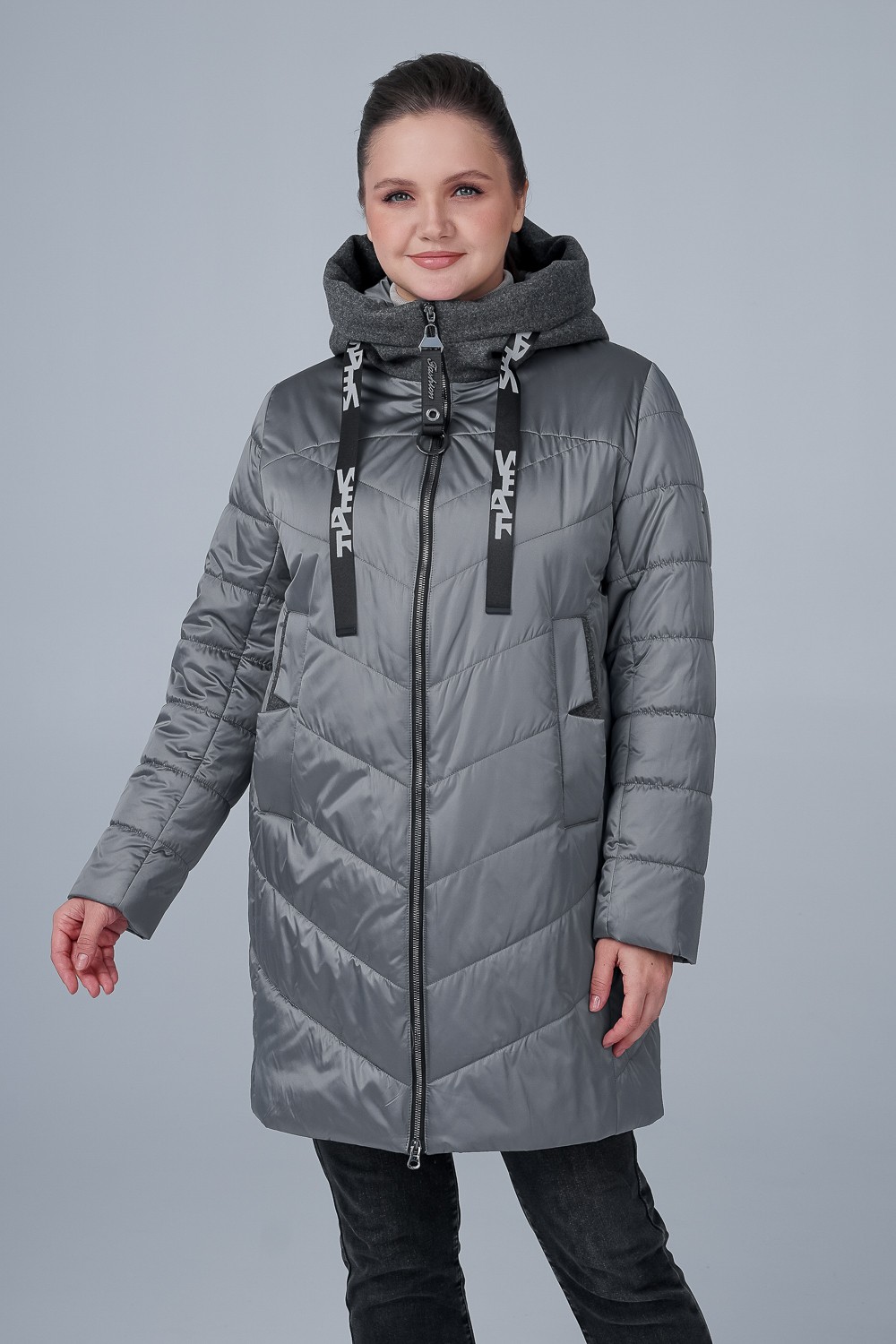 фото Куртка женская ohara ccv-22507 зеленая 50 ru