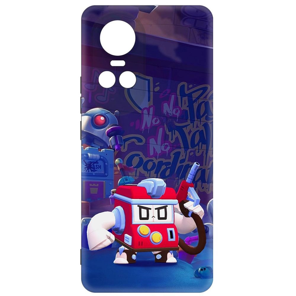 

Чехол-накладка Krutoff Soft Case Brawl Stars - V8-БИТ для Oppo Reno10 5G черный