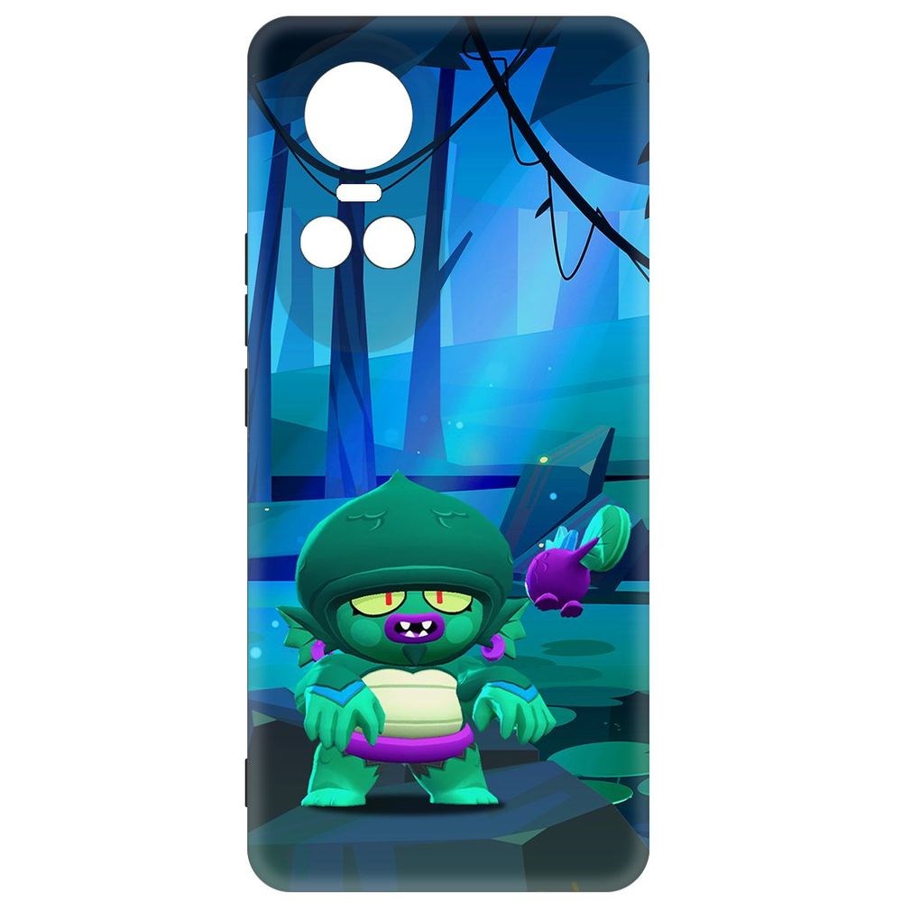 

Чехол-накладка Krutoff Soft Case Brawl Stars - Болотный Джин для Oppo Reno10 5G черный