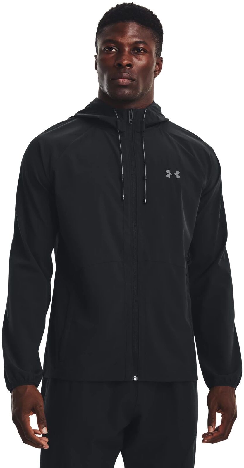 Ветровка мужская Under Armour UA Stretch Woven Windbreaker черная 3XL