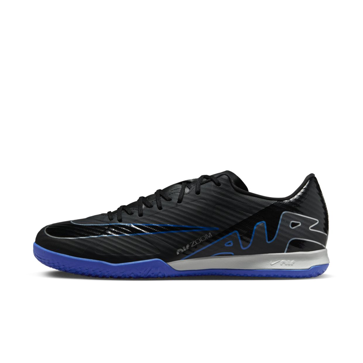 Кроссовки унисекс Nike Zoom Mercurial Vapor 15 Academy Indoor/Court Soccer черные 8 US