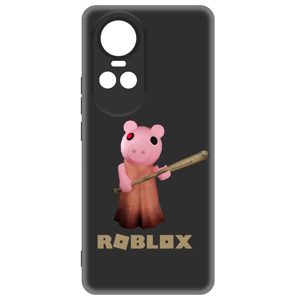 Чехол-накладка Krutoff Soft Case Roblox-Пигги для Oppo Reno10 Pro 5G 600015232340 черный