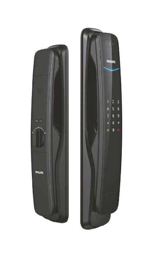 Смарт замок Philips DDL702 с технологией распознавания лиц, цвет черный умный электронный замок philips easy key 9300