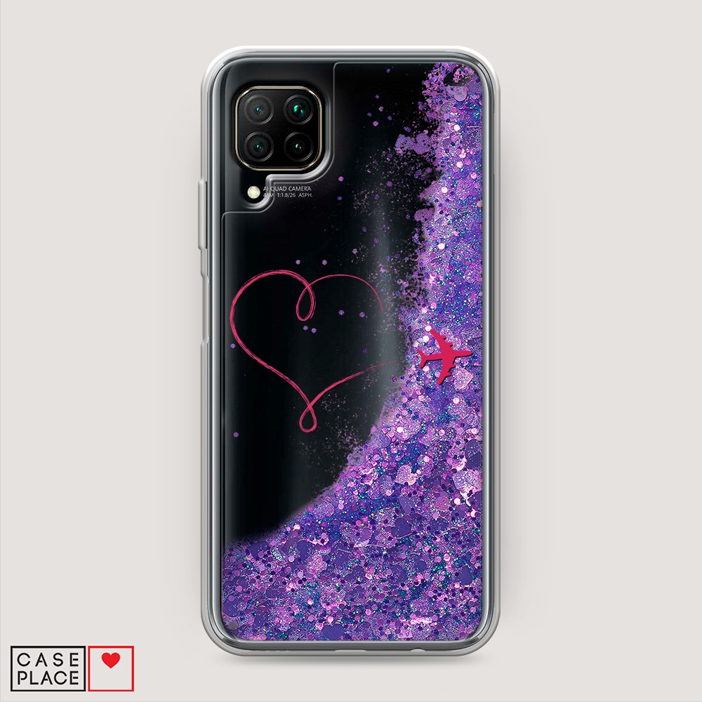 

Чехол Awog на Huawei Nova 7i "Сердце и самолет", Разноцветный, 611892-1