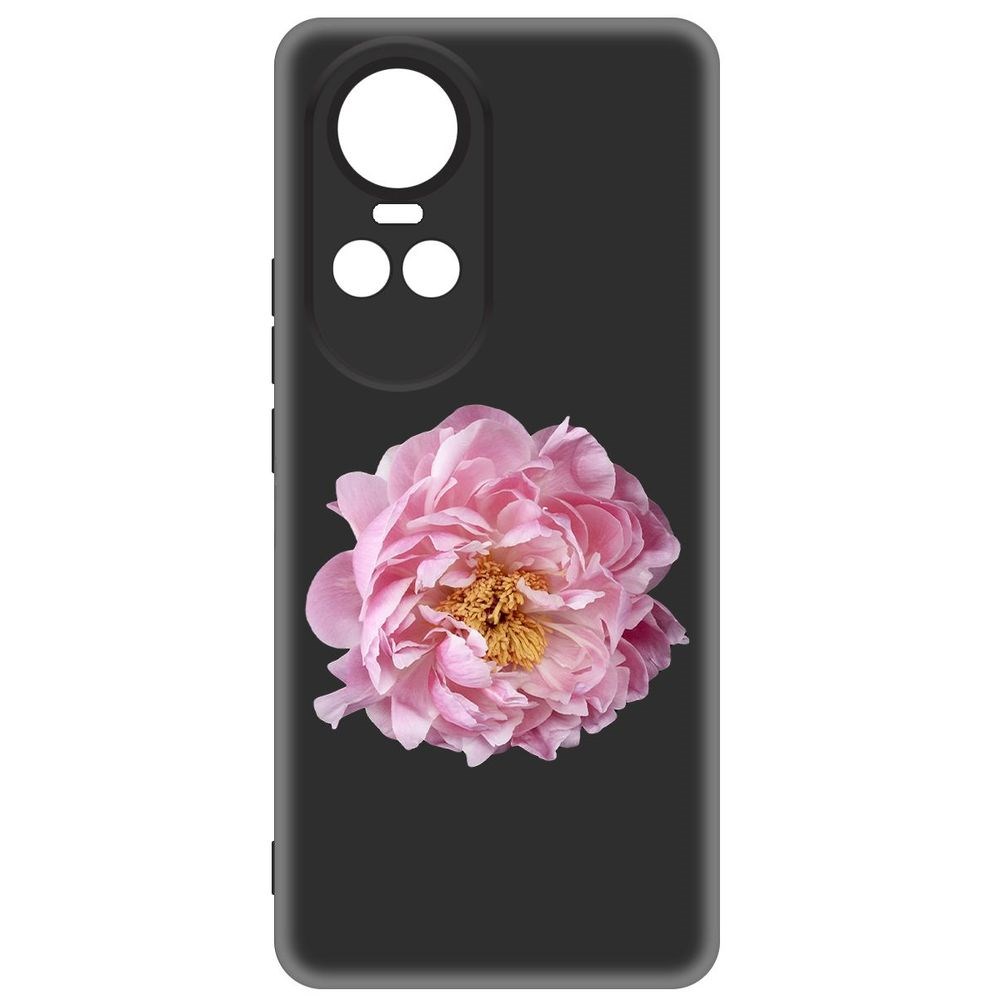 

Чехол-накладка Krutoff Soft Case Розовый пион для Oppo Reno10 Pro 5G черный