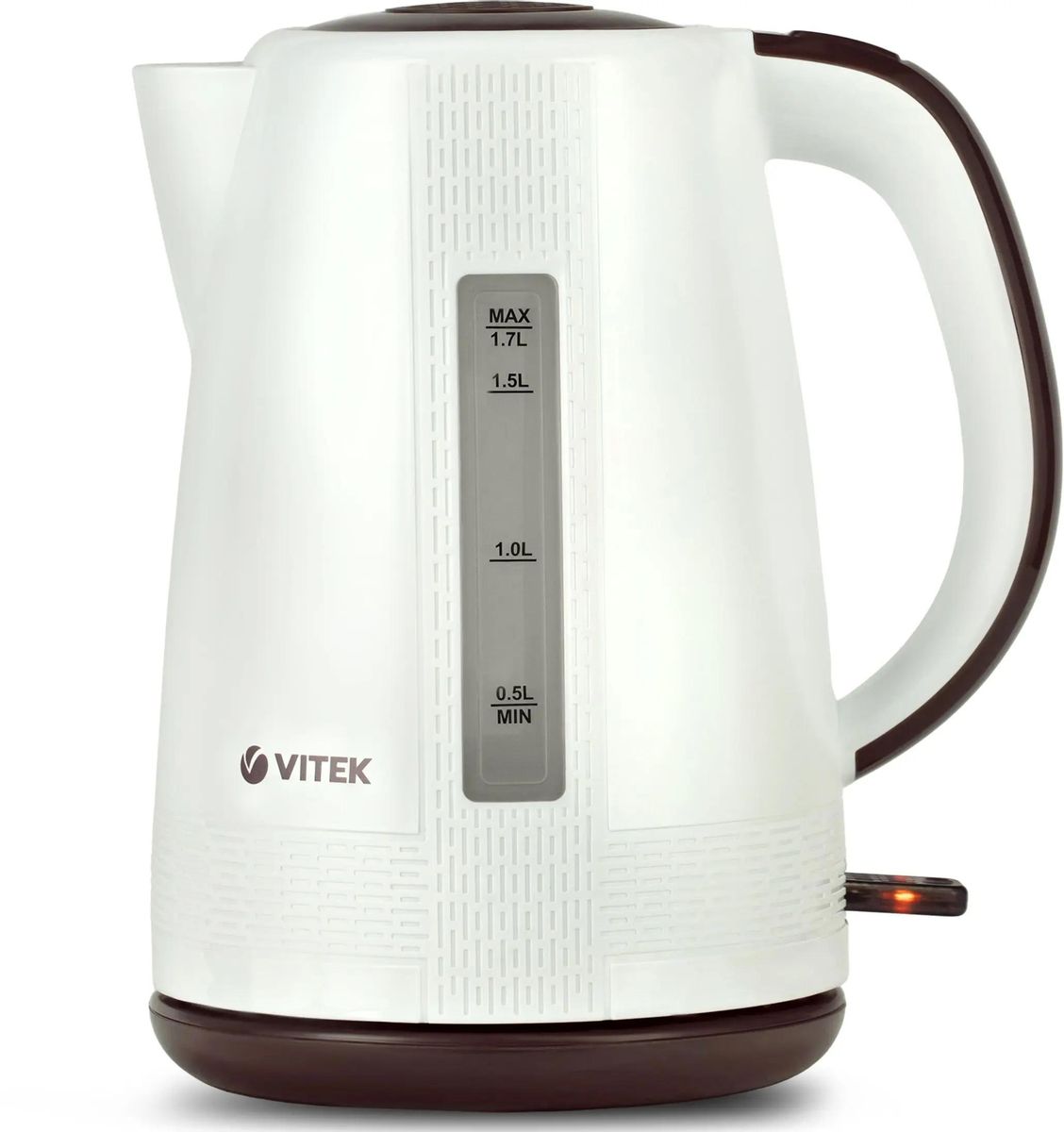 

Чайник электрический VITEK VT-7055, 2150Вт, белый и коричневый