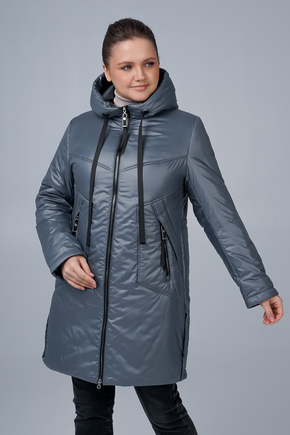 

Куртка женская OHARA MCV-22508 серая 54 RU, MCV-22508