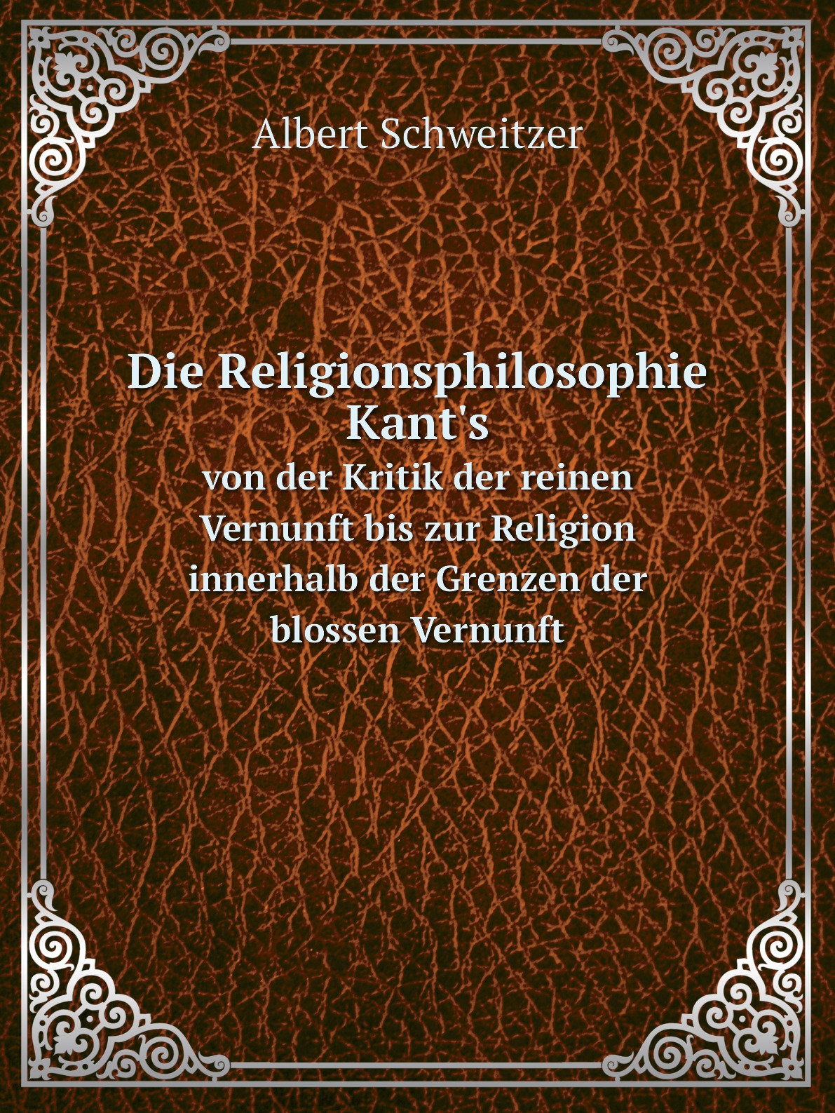 

Die Religionsphilosophie Kant's