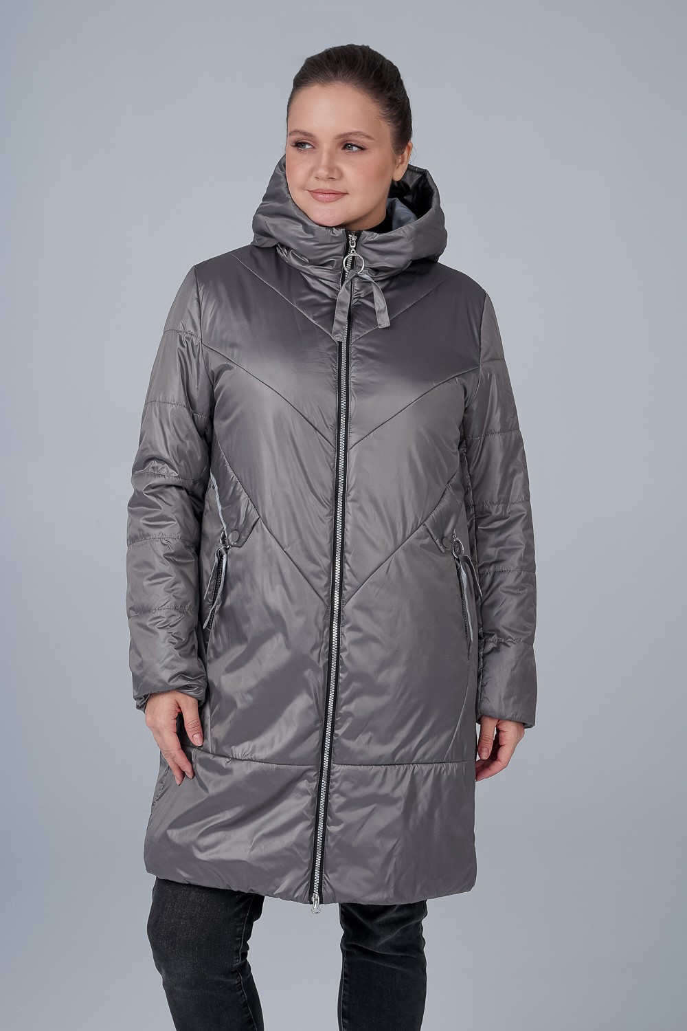 фото Куртка женская ohara mcv-22704 бежевая 58 ru