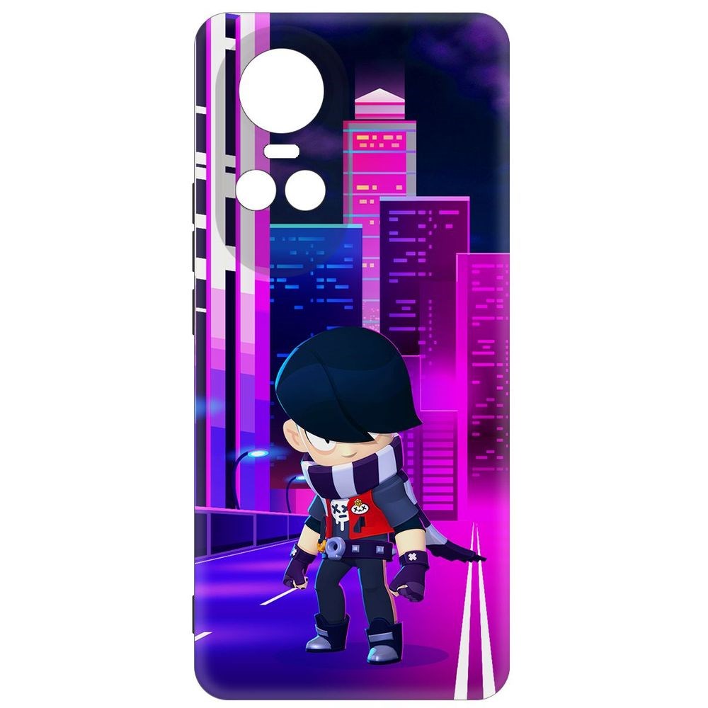 

Чехол-накладка Krutoff Soft Case Brawl Stars - Эдгар для Oppo Reno10 Pro 5G черный