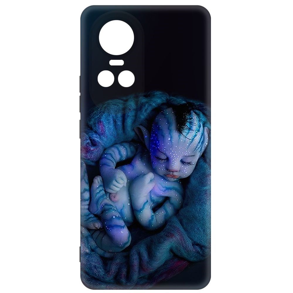 

Чехол-накладка Krutoff Soft Case Аватар - Малышка для Oppo Reno10 Pro 5G черный