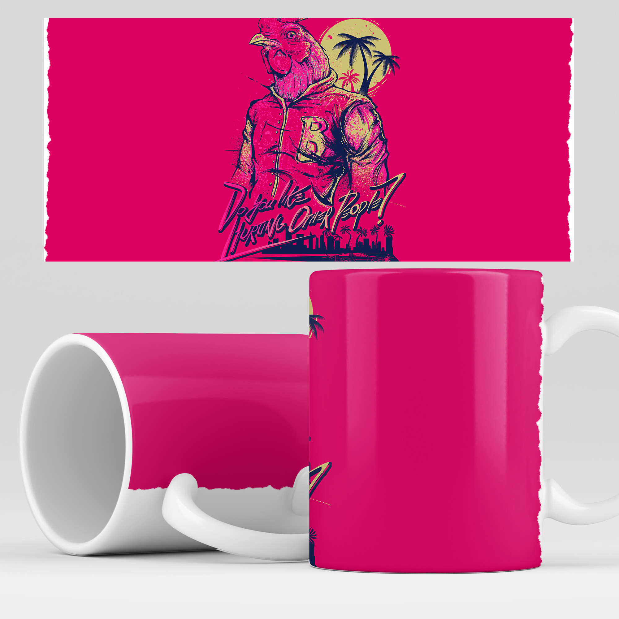 

Кружка RocketCup с принтом "Hotline Miami" игра, HotlineMiami11