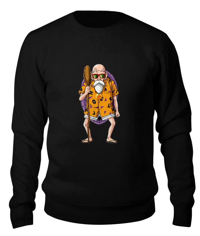 

Свитшот унисекс Printio Master roshi (dragon ball) черный L, Master roshi (dragon ball)