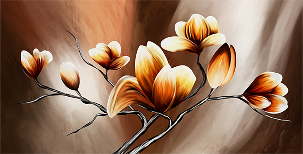 

Картина на холсте с подрамником ХитАрт Магнолии 80x41 см, 4100