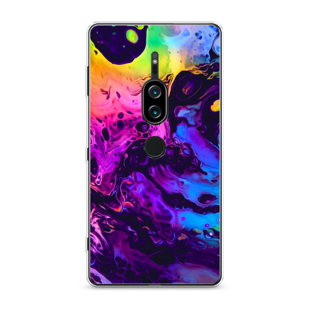 фото Силиконовый чехол "acid fluid" на sony xperia xz2 premium awog