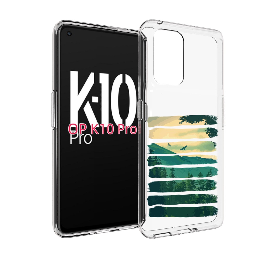 

Чехол MyPads Лесная чаща для OPPO K10 Pro, Прозрачный, Tocco