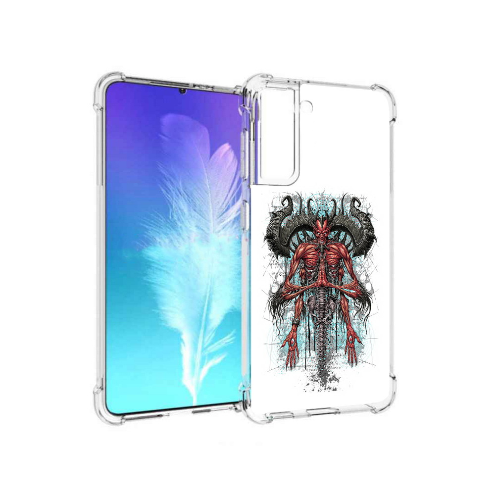 

Чехол MyPads Tocco для Samsung Galaxy S21 дьявол (PT157088.510.340), Прозрачный, Tocco