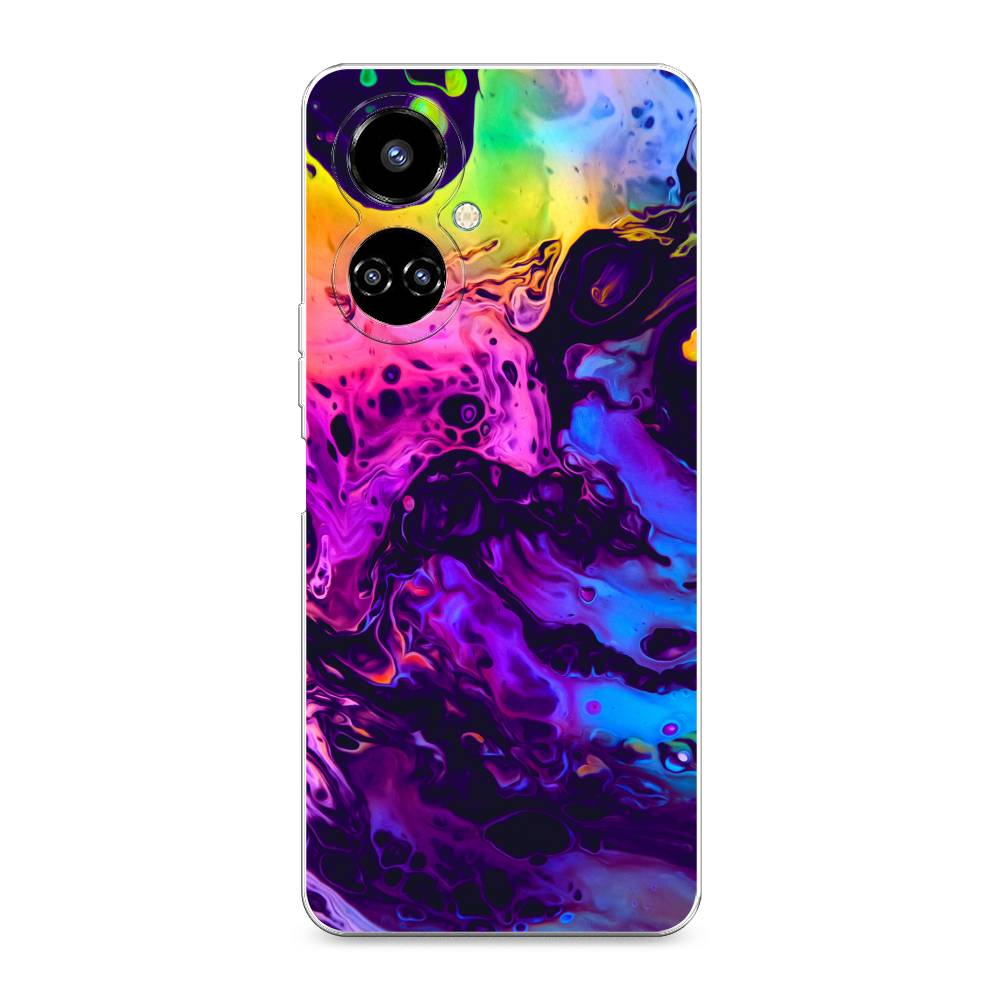 

Силиконовый чехол "ACID fluid" на Tecno Camon 19, Разноцветный, 301650-3