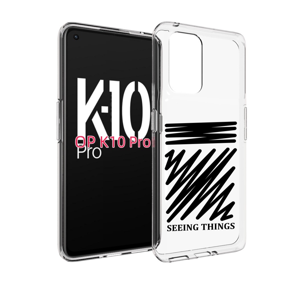 

Чехол MyPads seeing-things для OPPO K10 Pro, Прозрачный, Tocco