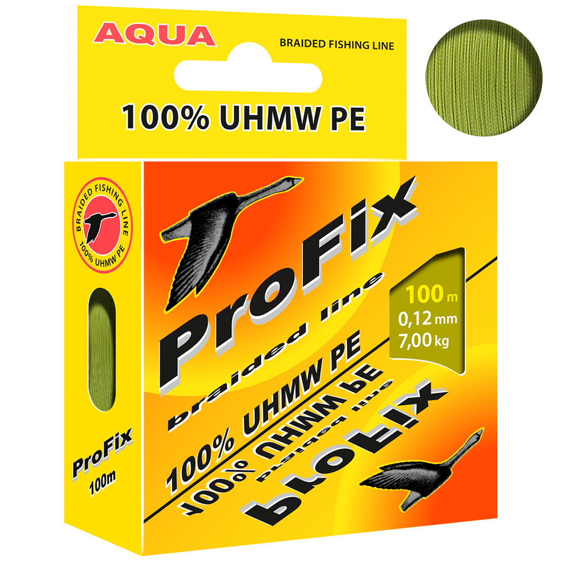 

Плетеный Шнур Для Рыбалки Aqua Profix Olive 0,12mm 100m, ProFix