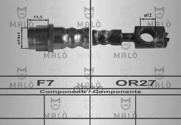 

Шланг Тормозной Malo 80254