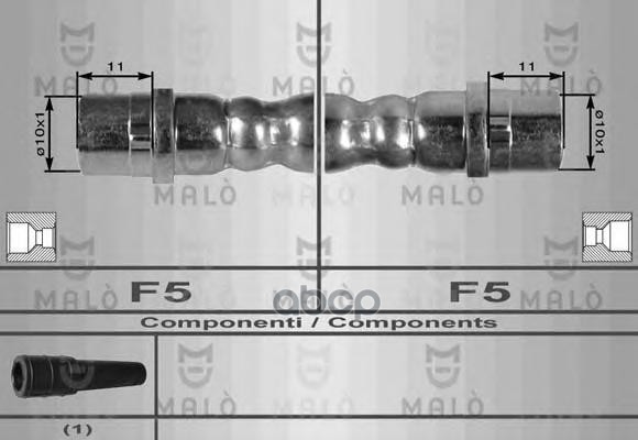 

Шланг Тормозной Malo 8030