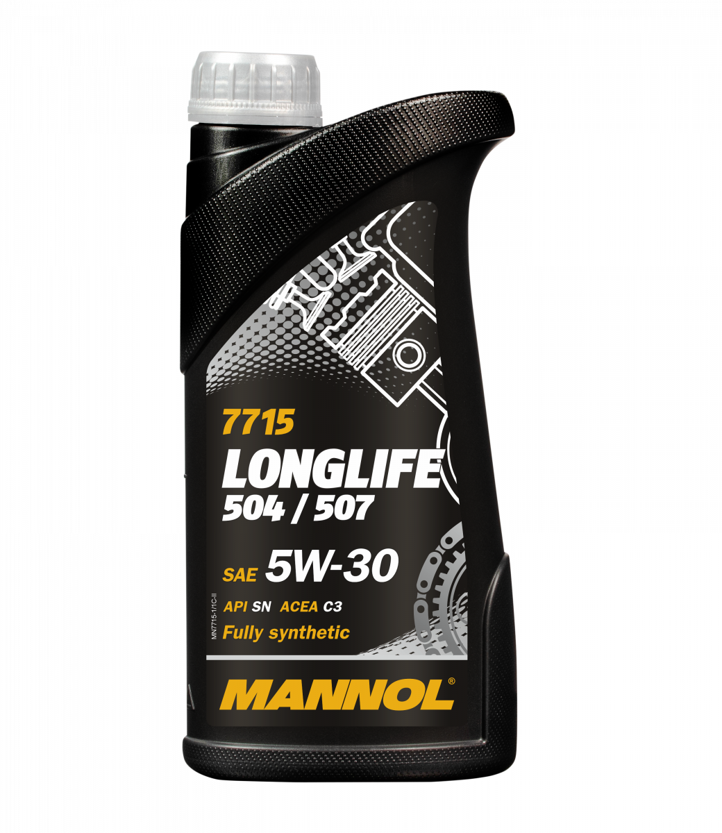 Моторное масло MANNOL синтетическое Longlife 504/507 5W30 1л