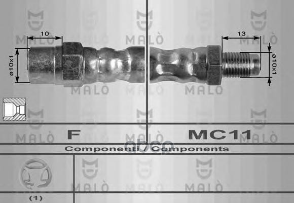 

Шланг Тормозной Malo 8228