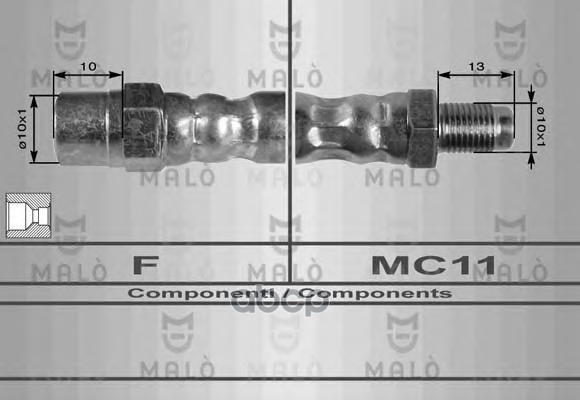 

Шланг Тормозной Malo 8289