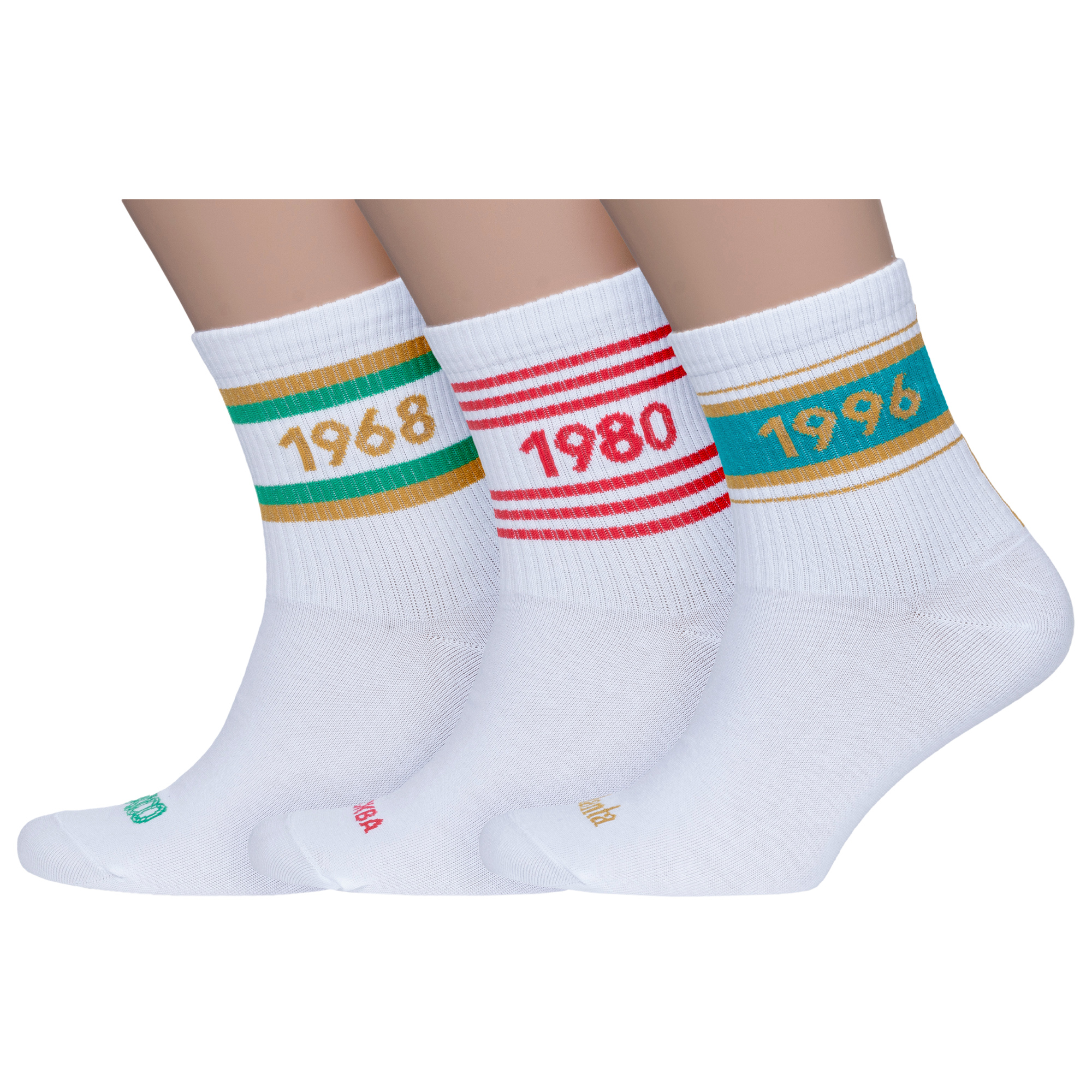 Комплект носков мужских MoscowSocksClub msk3-М49 разноцветных 27