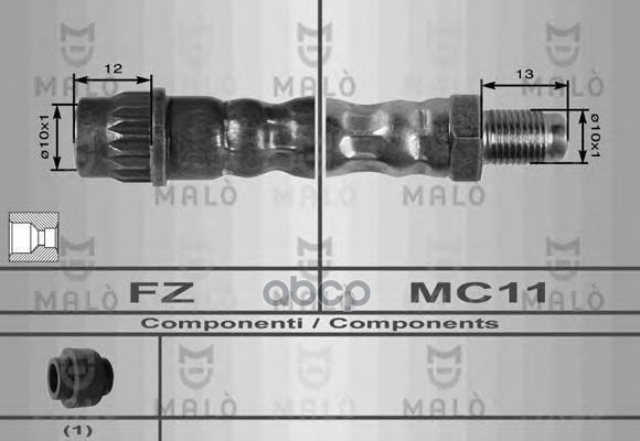 

Шланг Тормозной Malo 8633