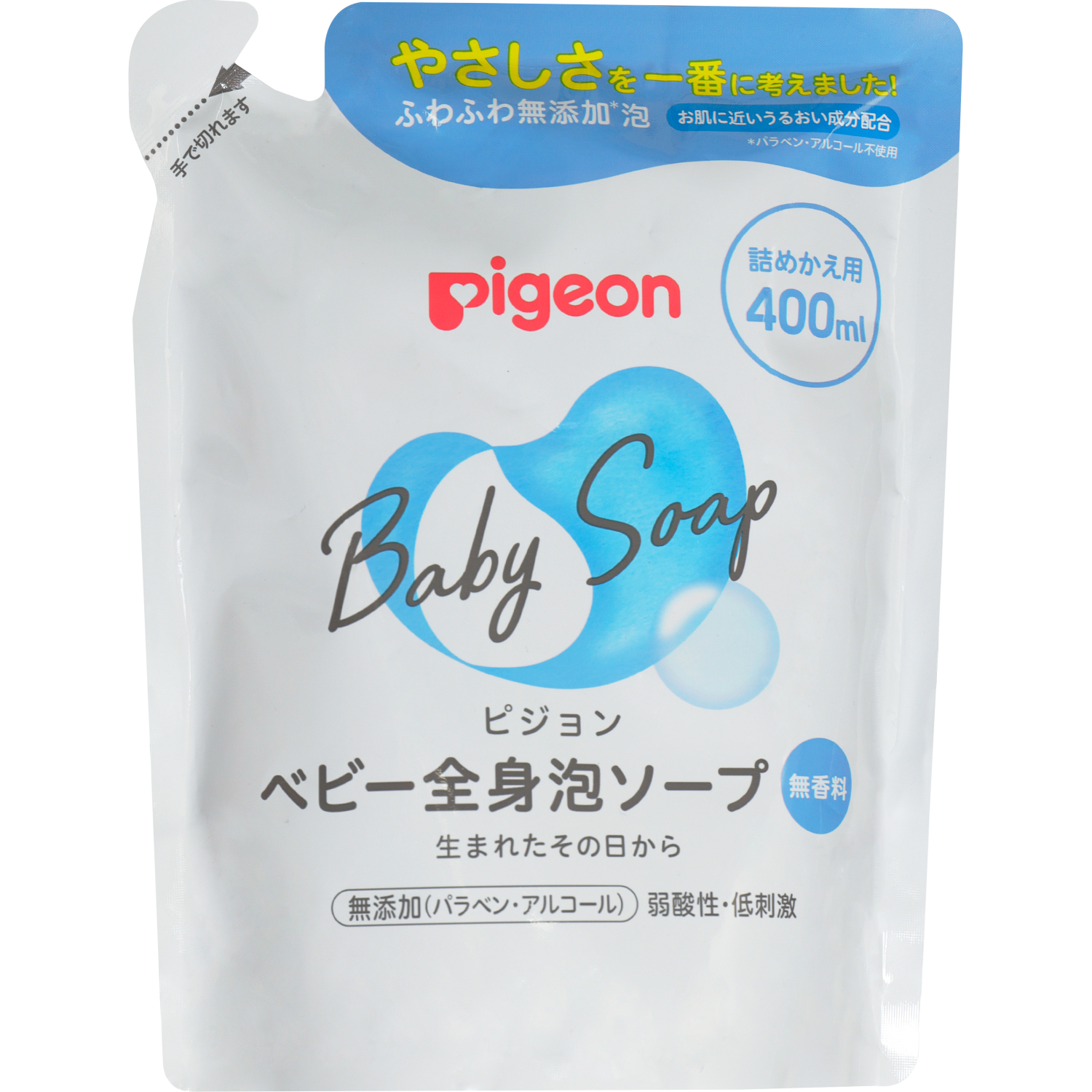 Мыло-пенка Pigeon для младенцев сменный блок 400 мл pigeon мыло пенка для младенцев с рождения флакон дозатор 500мл
