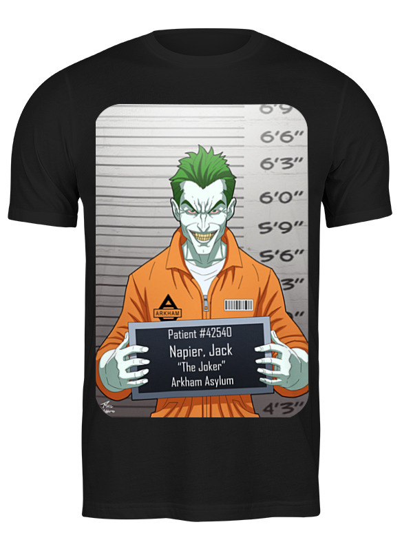 

Футболка мужская Printio Бэтмен(joker) черная L, Бэтмен(joker)