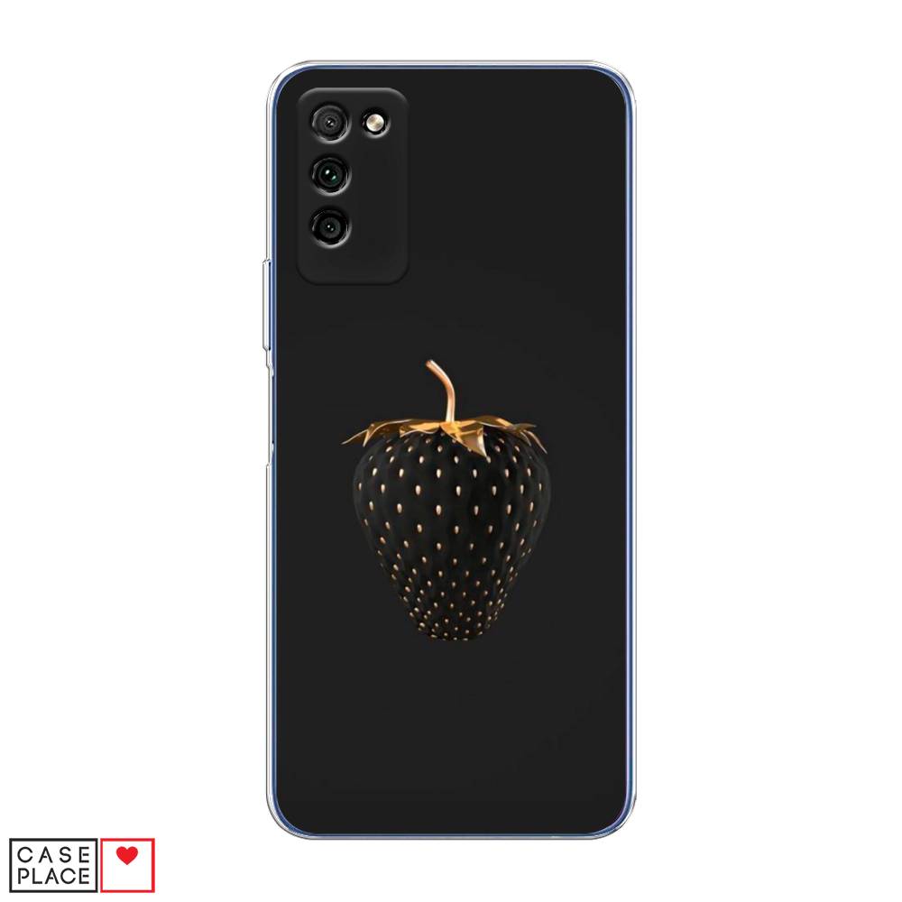 

Чехол Awog "Черно-золотая клубника" для Honor 30 Lite