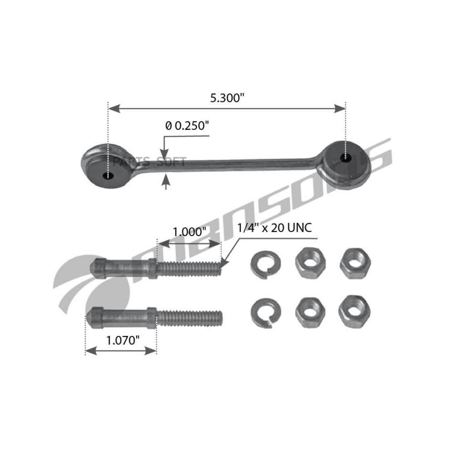 1224_тяга крана уровня пола L1346мм 635мм FRL FLD Mansons 1224 760₽