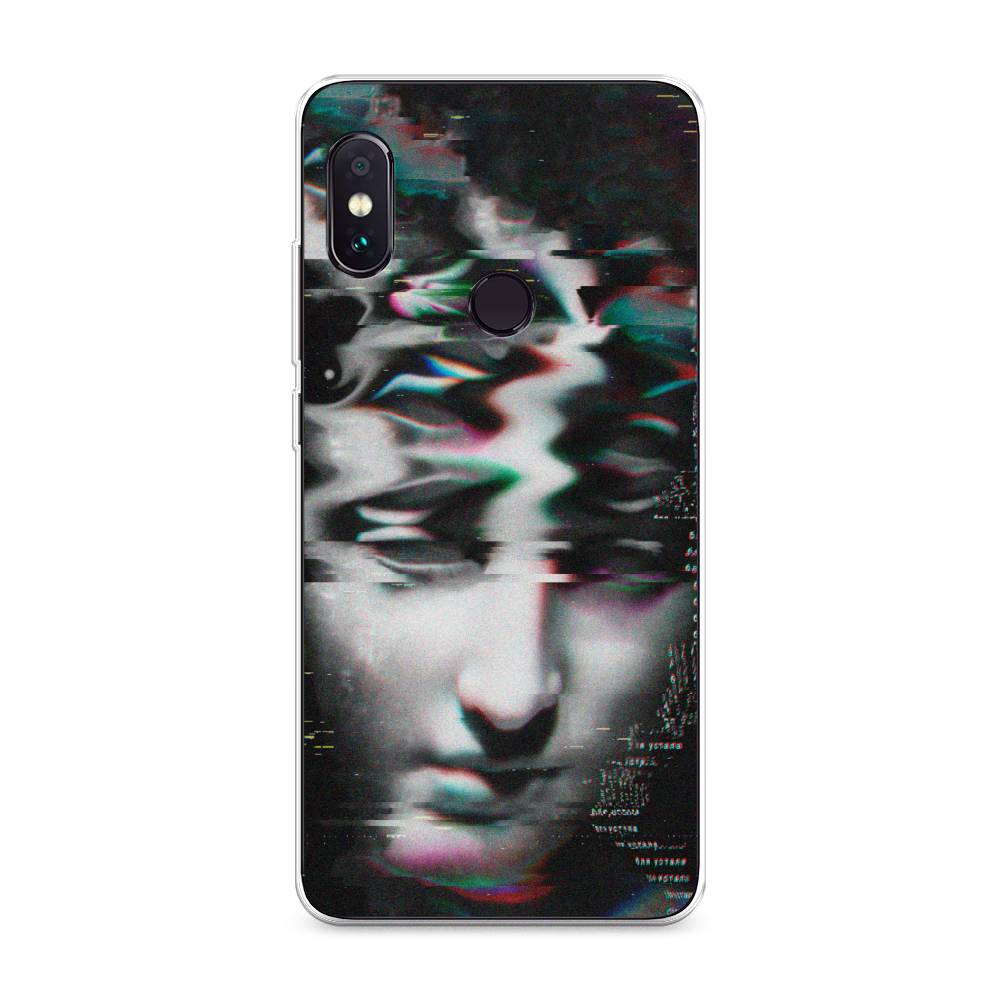 фото Силиконовый чехол "glitch art" на xiaomi redmi note 5 awog