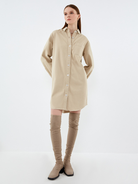 

Платье женское ZARINA 2163419519-62 бежевое M, 2163419519-62