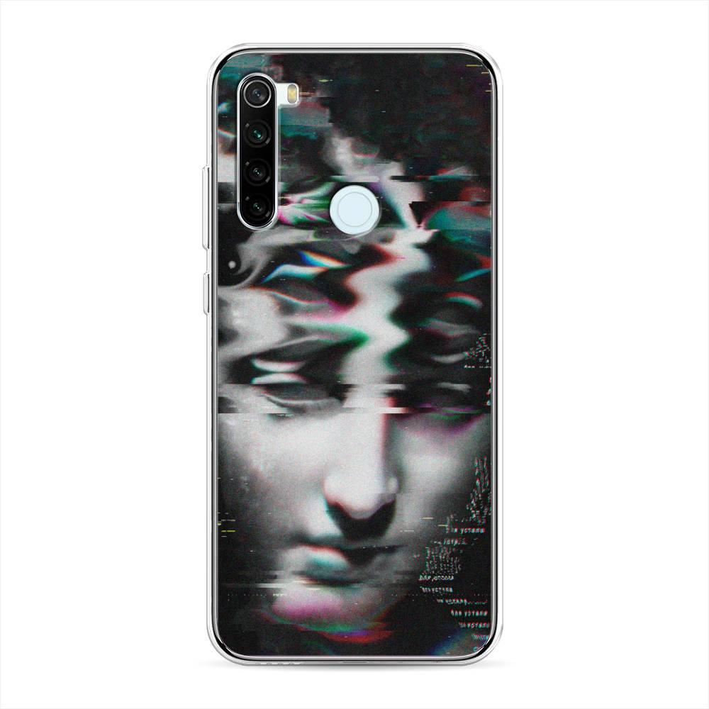 фото Силиконовый чехол "glitch art" на xiaomi redmi note 8t awog