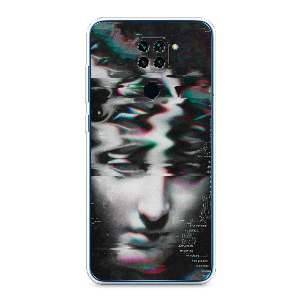 фото Силиконовый чехол "glitch art" на xiaomi redmi note 9 awog