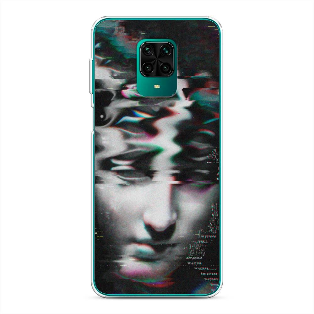 фото Силиконовый чехол "glitch art" на xiaomi redmi note 9 pro awog