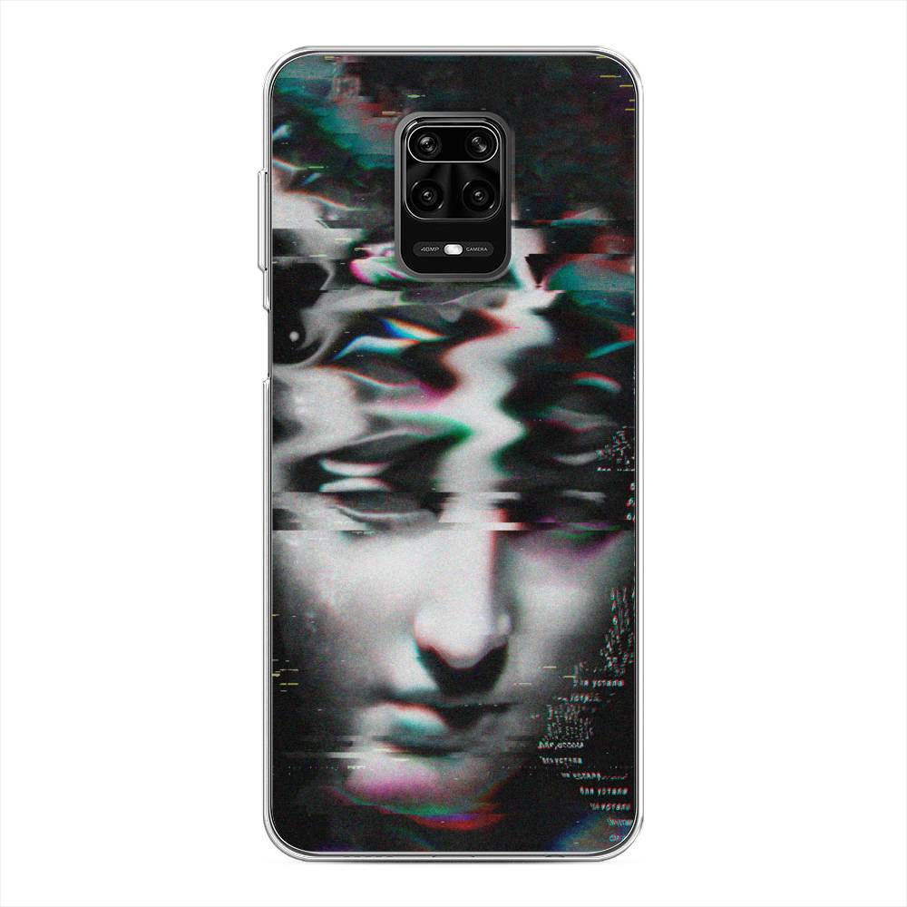 фото Силиконовый чехол "glitch art" на xiaomi redmi note 9s awog