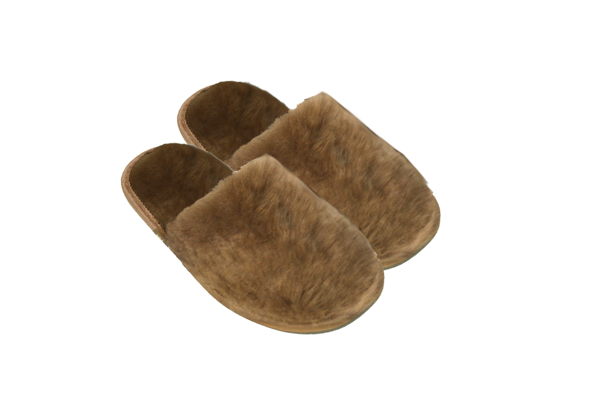 Тапочки женские ОвчинаТорг Warm_22 коричневые 37-38 RU