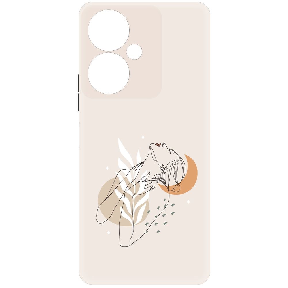 

Чехол-накладка Krutoff Soft Case Женственность для Vivo Y27 4G черный