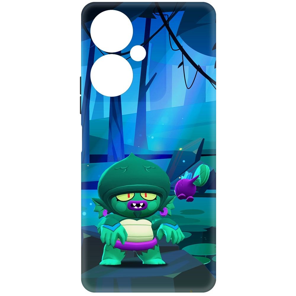 

Чехол-накладка Krutoff Soft Case Brawl Stars - Болотный Джин для Vivo Y27 4G черный